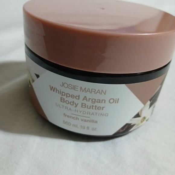 JOSIE MARAN Whipped Argan Oil Body Butter French Vanilla made in the USA 19 oz - Picture 4 of 5